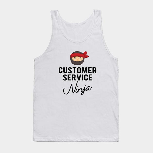 Customer Service Ninja Tank Top by KC Happy Shop